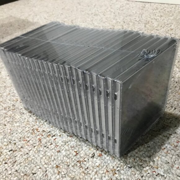 24 Brand New CD Jewel Cases Standard Size (Vinyl Rhino brand) - Picture 3 of 6